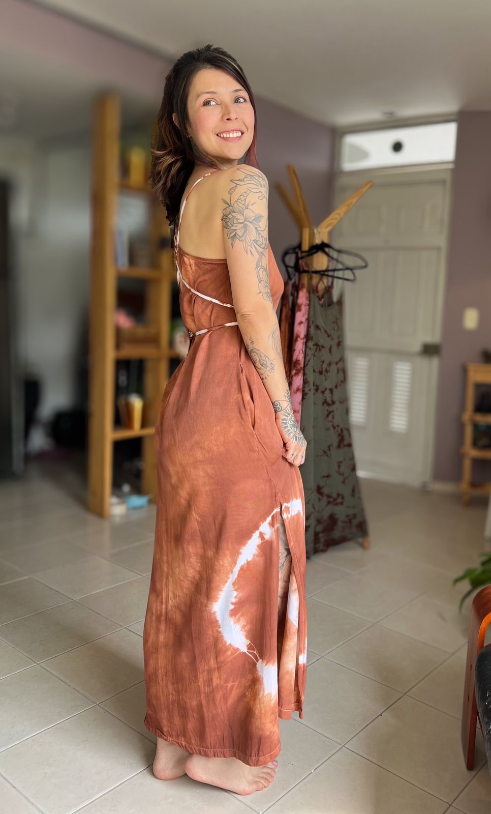 Vestido Largo Boho Ref Tierra