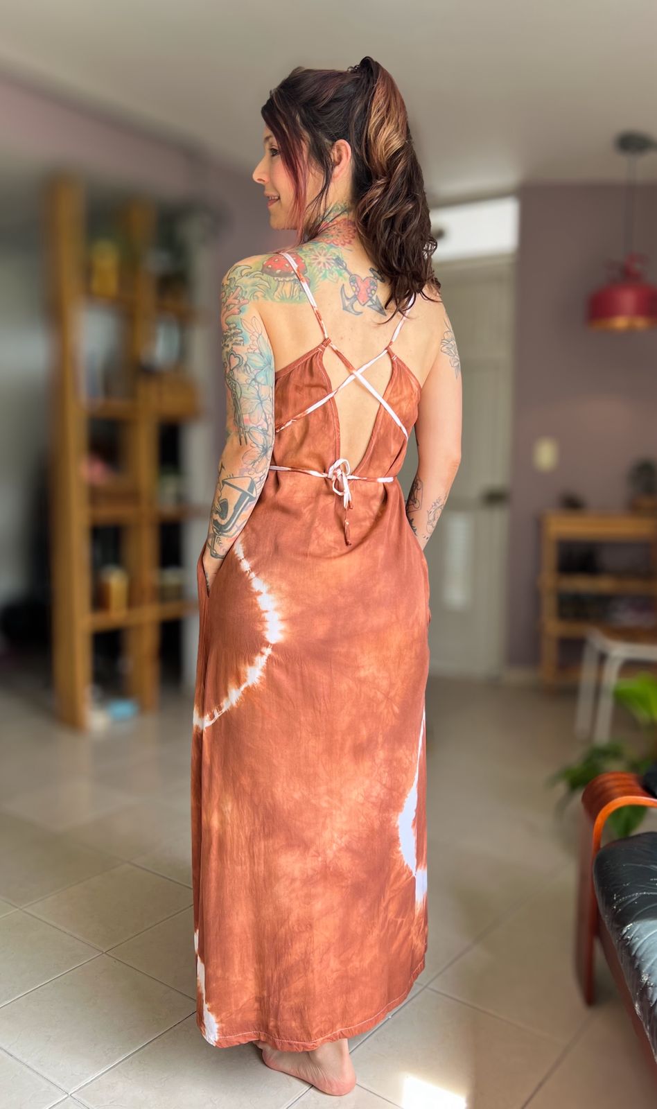 Vestido Largo Boho Ref Tierra