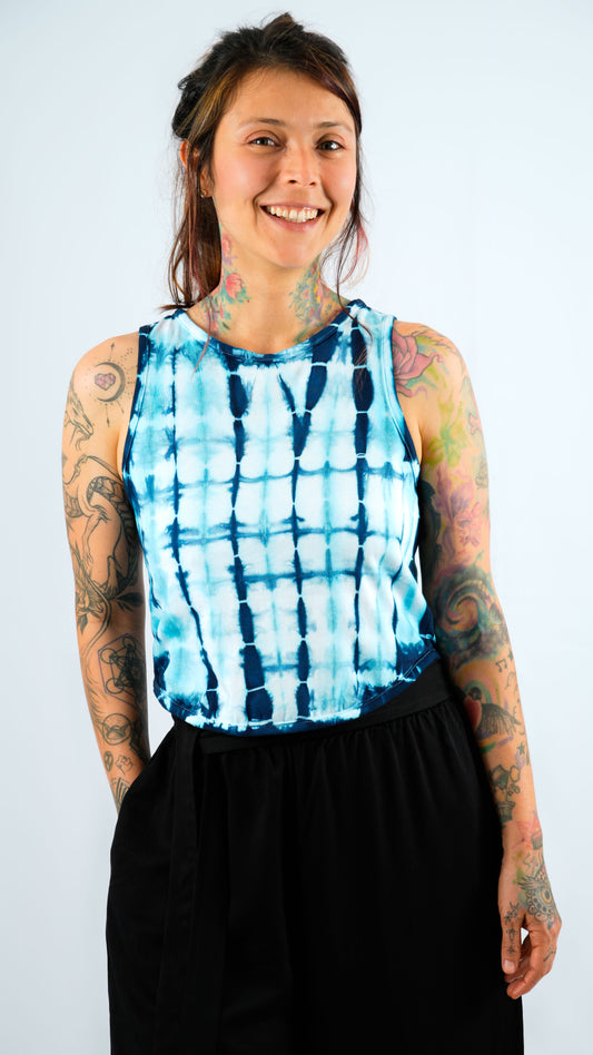 Blusa Azul Ref. Shibori